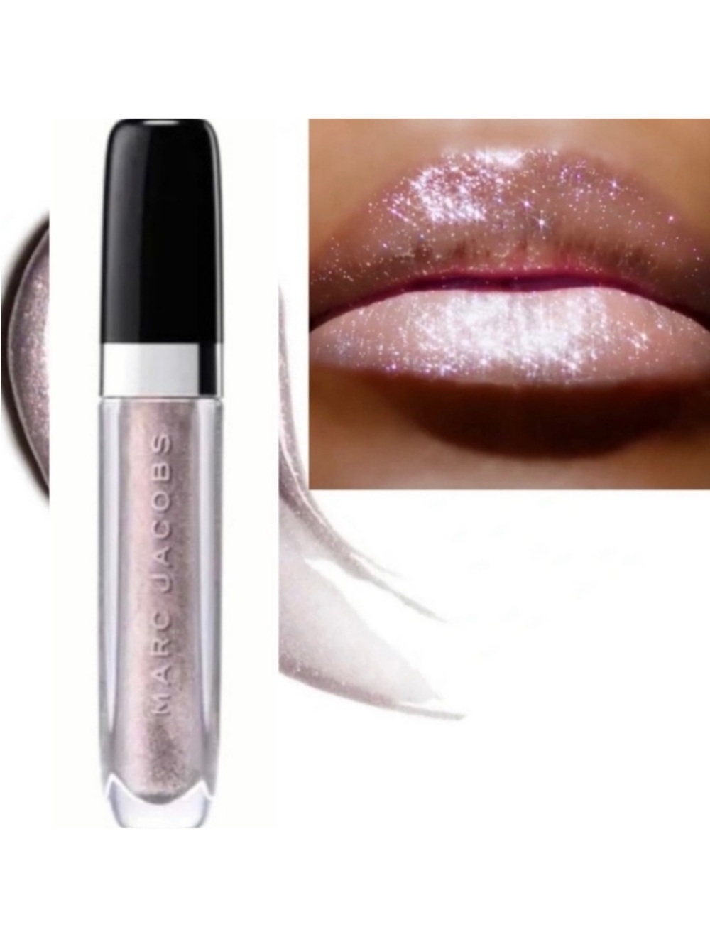 ⚡️❄️Marc Jacob’s Silver Surf Enamored Dazzling Lip Gloss